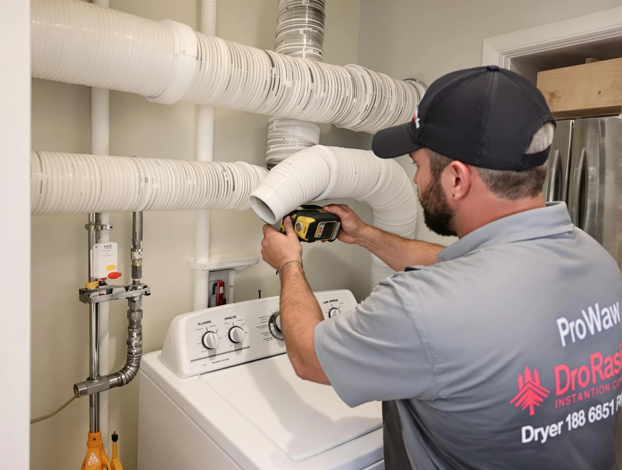 Professional dryer vent hose installation by Munhall Dryer Vent Cleaning in Munhall